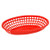 Winco POB-R
 10"
 Plastic
 Red
 Oval
 Basket
 3 Dozen (Contains 1 Dozen)