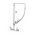 T&S Brass B-0131-Cr-B Easyinstall Pre-Rinse Unit Wall Mount Mixing Faucet With 8"