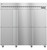 Hoshizaki F3A-HS 83" W Three-Section Solid Door Reach-In Steelheart Series Freezer - 115 Volts