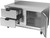 Beverage Air WTFD60AHC-2 60"W Two Drawer and One Door Stainless Steel Worktop Freezer With 4" Removable Backsplash