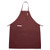 Winco BA-PBG Burgundy Bib Apron - 33" x 26"