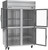 Beverage Air HRS2HC-1HG 52" W Two-Section Glass Door Reach-In Horizon Series Refrigerator