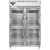 Continental Refrigerator D2RSNSSHD 52" W Two-Section Stainless Steel Door Reach-In Designer Line Refrigerator