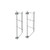 Metro 12Wb3C Regular Erecta Wall Mount 20-13/16"H Chrome Plated Finish