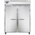 Continental Refrigerator 2FESN 57" W Two-Section Solid Door Reach-In Extra-Wide Freezer - 115 Volts