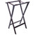 Carlisle C3620W11 20" W x 18" D x 30" H Black Straps Walnut Folding Tray Stand