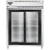 Continental Refrigerator D2RENSASGD 57" W Two-Section Glass Door Reach-In Designer Line Wide Refrigerator