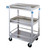 Lakeside 316 27.5" W 300 Lbs. Stainless Steel 3 Shelves with Guard Rails Utility Cart