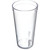 Carlisle 522007 20 Oz. Clear SAN Plastic Textured Exterior Stackable Tumbler
