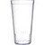 Carlisle 522007 20 Oz. Clear SAN Plastic Textured Exterior Stackable Tumbler