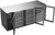 Beverage Air BB78HC-FG-B 78" W Black Stainless Steel 3 Glass Doors Refrigerated Food Rated Back Bar Storage Cabinet - 115 Volts