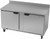 Beverage Air WTF60AHC 60"W Two Door Stainless Steel Worktop Freezer With 4" Removable Backsplash