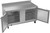 Beverage Air WTF60AHC 60"W Two Door Stainless Steel Worktop Freezer With 4" Removable Backsplash