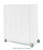 Metro 18X48X54Uc Metro Cart Cover 48"W Uncoated Knitted Polyester With Pvc Zipper White