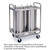 Lakeside 782 Adjust-a-Fit 7.5" Dia. Round Stainless Steel 3-Tube Mobile Dish Dispenser