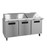 Hoshizaki SR72B-30M 72" W Three-Section Three Door Reach-In Steelheart Series Mega Top Refrigerator