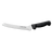 Dexter 31606B 8" Black Scalloped Edge Basics Sandwich Knife with Polypropylene Handle