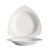CAC China RCN-77 22 Oz. Super White Porcelain Triangular RCN Specialty Pasta Bowl (1 Dozen)