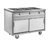 Randell RAN HTD-3B Stainless Steel 3 Pan Serving Counter Hot Food Electric Enclosed Heated Base