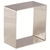 Matfer Bourgeat 376001 2.25"L x 2.25"W x 1.18"H Stainless Steel Square Nonnette Ring - 1 Pack