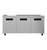 Hoshizaki UR72B-01 72"W Three-Section Solid Door Reach-In Steelheart Series Undercounter Refrigerator