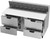 Beverage Air SPED60HC-16C-4 60" W Two-Section Four Drawer Sandwich Top Refrigerated Counter