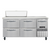 Continental Refrigerator RA68N10-D 68" W Three-Section One Door Refrigerated Base Sandwich Unit