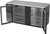 Beverage Air BB68HC-FG-B 68" W Black Stainless Steel 2 Glass Doors Refrigerated Food Rated Back Bar Storage Cabinet - 115 Volts