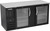 Beverage Air BB68HC-FG-B 68" W Black Stainless Steel 2 Glass Doors Refrigerated Food Rated Back Bar Storage Cabinet - 115 Volts