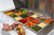 Migali C-SP48-18BT-HC 48.2" W Two-Section Two Door Competitor Series Refrigerated Counter/Big Top Sandwich Prep Table