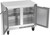 Beverage Air UCR34HC 34"W Two-Section Solid Door Reach-In Undercounter Refrigerator