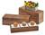 Cal-Mil 166-11-78 20"W x 7"D x 11"H Rectangle Mid-Century Display Crate/Riser