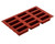 Matfer Bourgeat 257985 Gastroflex Mini Cake Mold 2-3/4"L x 1-1/4"W x 1-1/4"H Mini Cakes Food Grade Silicone