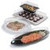 Carlisle 4446003 1/3 Size Melamine Black Palette Designer Displayware Food Pan