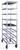 New Age 1355M 15"W Mobile 8 Platter Rack with 7.5" Centers
