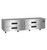 Hoshizaki CR98B Steelheart 98" W All Stainless Steel 2-Section with 4 Drawers Refrigerated Equipment Stand - 115 Volts