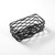American Metalcraft BNSB3 Metal Black Rectangular Birdnest Condiment Basket