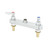 T&S Brass B-1120-XS-LN Workboard Faucet (Less Nozzle) deck mount with 8"