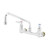 T&S Brass B-0231-CC-CRM Pantry Faucet double wall mount 8" centers 12" swing nozzle