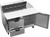 Beverage Air SPED48HC-10C-2 48" W Two-Section One Door Sandwich Top Refrigerated Counter