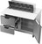 Beverage Air SPED48HC-10C-2 48" W Two-Section One Door Sandwich Top Refrigerated Counter