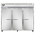 Continental Refrigerator 3RESNSS 85.5" W Three-Section Solid Door Reach-In Extra-Wide Refrigerator