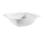 CAC China WH-B10 36 Oz. Bone White Porcelain Square White Pearl Bowl (1 Dozen)