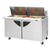 Turbo Air TST-60SD-24-N 60.25" W Two-Section Two Door Super Deluxe Sandwich/Salad Mega Top Unit