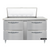 Continental Refrigerator D60N18M-D 60" W Two-Section Four Drawer Designer Line Mighty Top Sandwich Unit