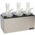 San Jamar P9713 Condiment Pump Service Center Countertop Triple Well 14"W