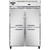 Continental Refrigerator 2RF-SS-HD 52" W Two-Section Solid Door Reach-In Refrigerator/Freezer
