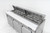 Migali C-SP72-18-HC 72.7" W Three-Section Three Door Competitor Series Refrigerated Counter/Sandwich Prep Table