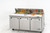 Migali C-SP72-18-HC 72.7" W Three-Section Three Door Competitor Series Refrigerated Counter/Sandwich Prep Table