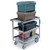 Lakeside 744 33" x 21" 3 Shelves Stainless Steel Utility Cart